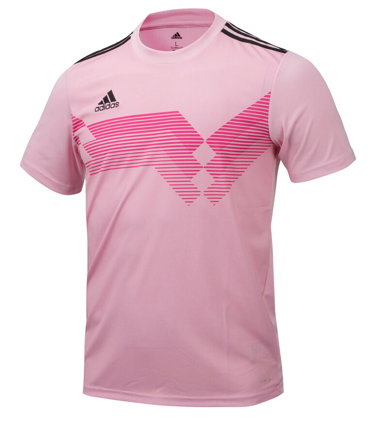 pink adidas football shirt